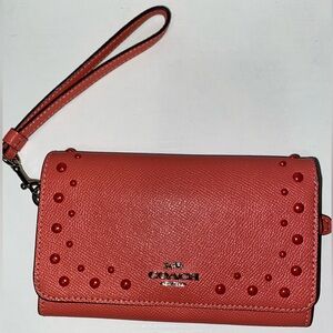 Pink Coach Wristlet